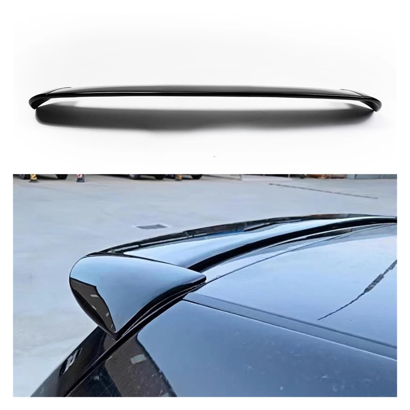 Tylny Spoiler Dachowy Bagażnika Skrzydło Kompatybilny z VW GOLF 4 Spoiler Dachowy 1998-2004 Czarny Połysk