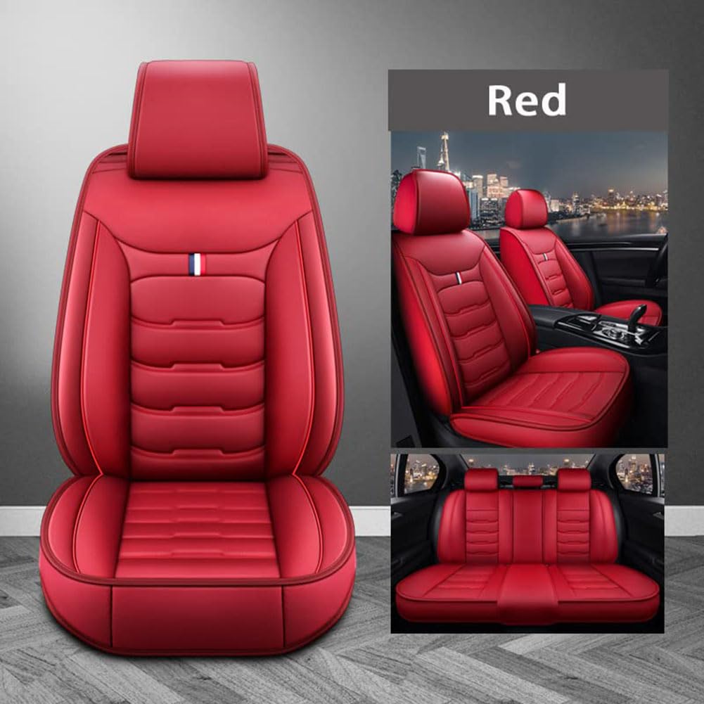 Cubiertas de Asiento para el automóvil Protector,Compatible para Hyundai ix25 First Generation (GS/GC) 2015 2016 2017 2018 2019, Tapa del Asiento,B-Red
