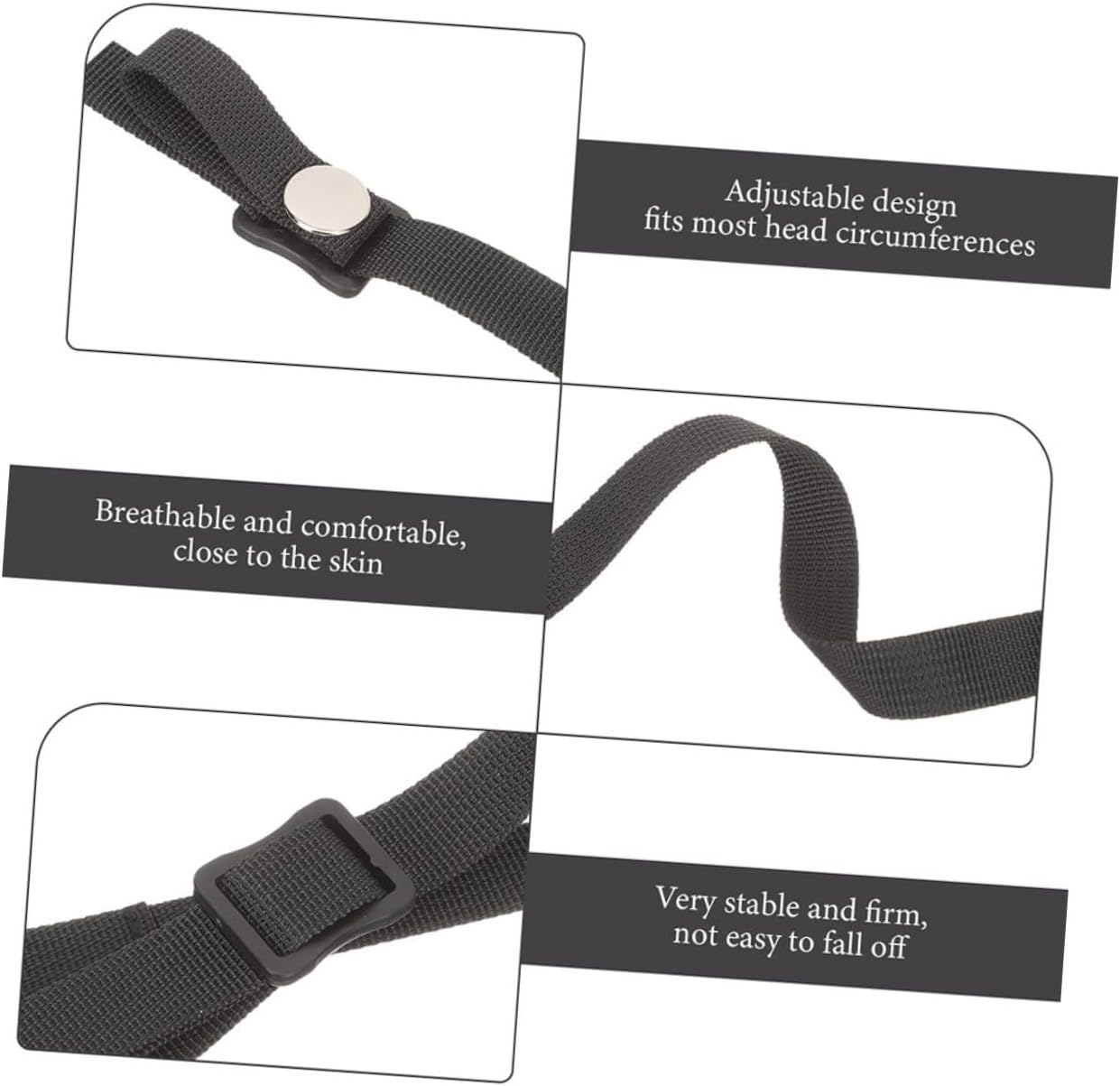INOOMP 2pcs Chin Strap for Hard Hat Replacement for Rugby Baseball and Construction Helmets Fit Easy to Install