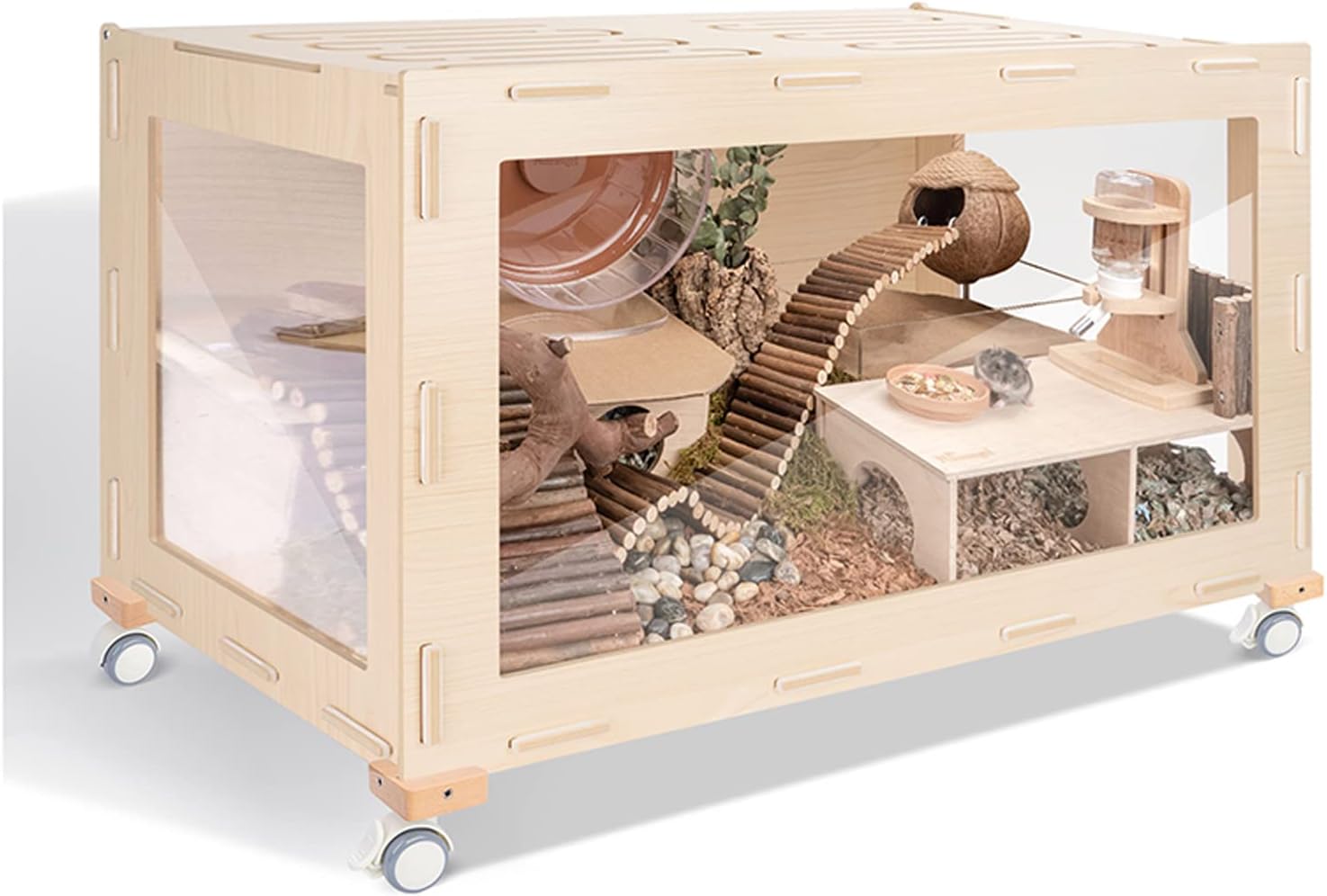 Buy Niteangel Bigger World Hamster Cage with Universal Wheel Aspen