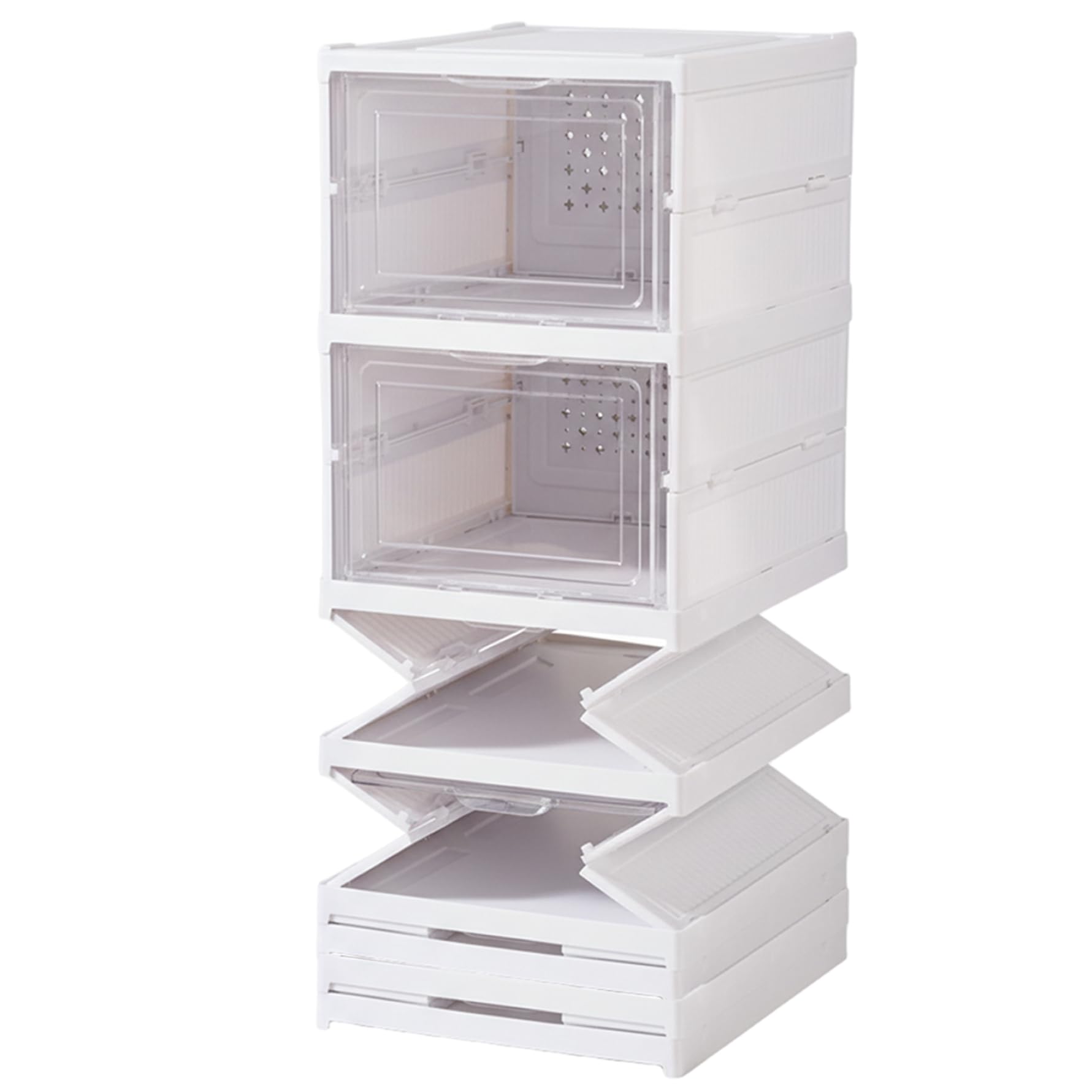 Cajas de zapatos apilables que eliminan el desorden y el polvo en tu armario