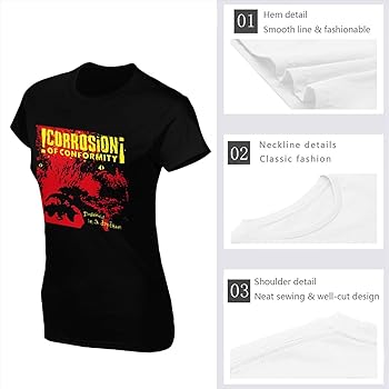 Corrosion Music and of Conformity Women's T-Shirt Casual