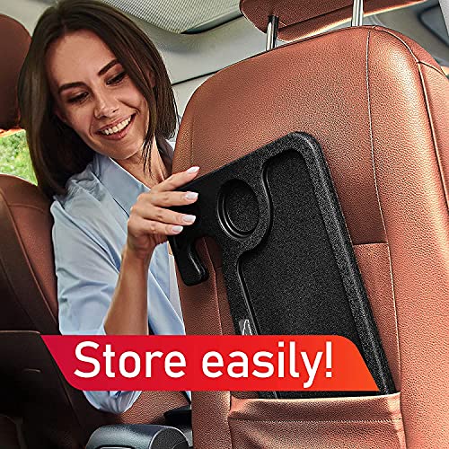 Image of Steering Wheel Tray for Laptop & Food, Car Tray for Steering Wheel, Car Trays for Eating, Car Food Trays for Adults, Laptop Car Desk, Car Seat Travel Tray Table for Driver