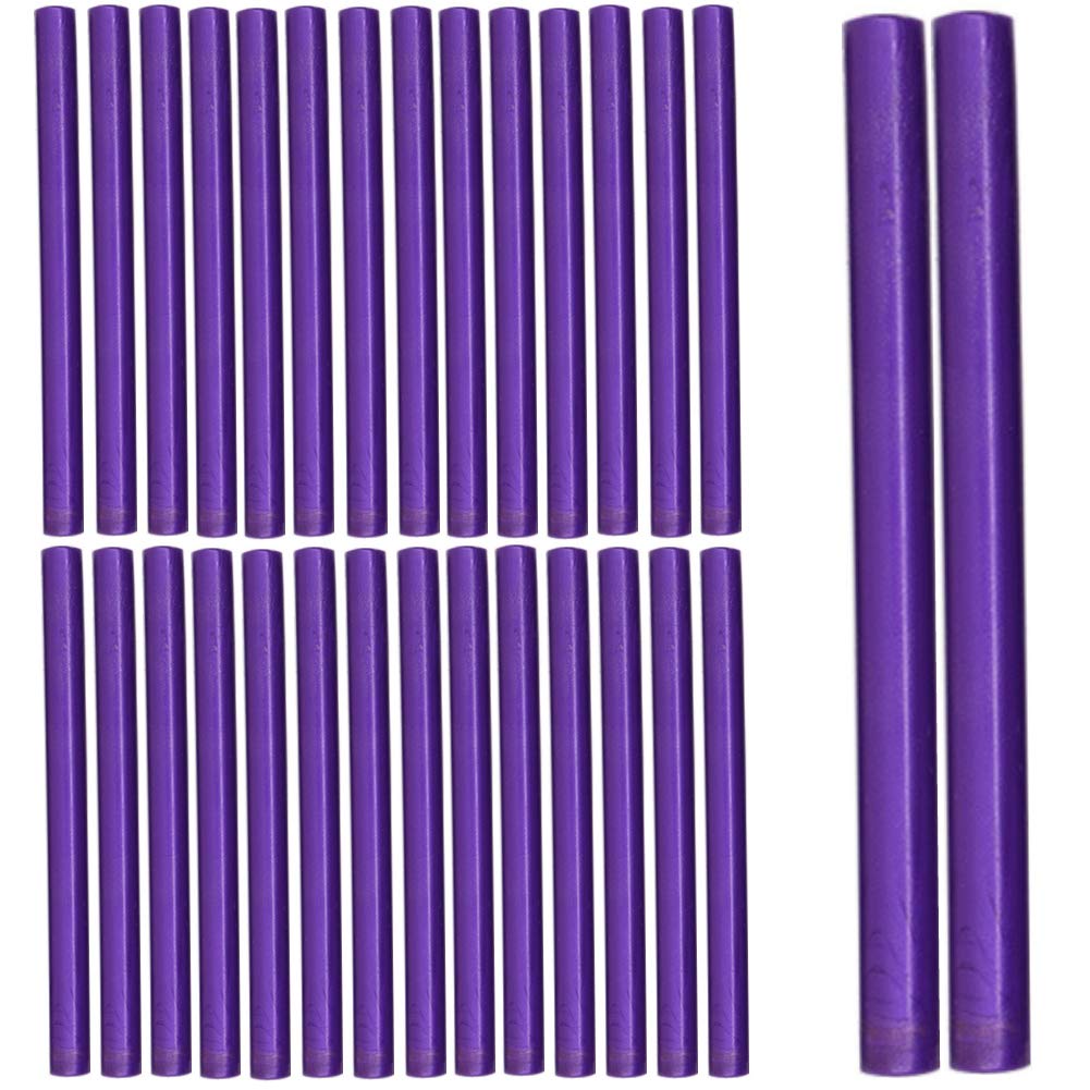 Sealing Wax Sticks, ONWINPOR 30pcs Purple Glue Gun Wax Seal Sticks