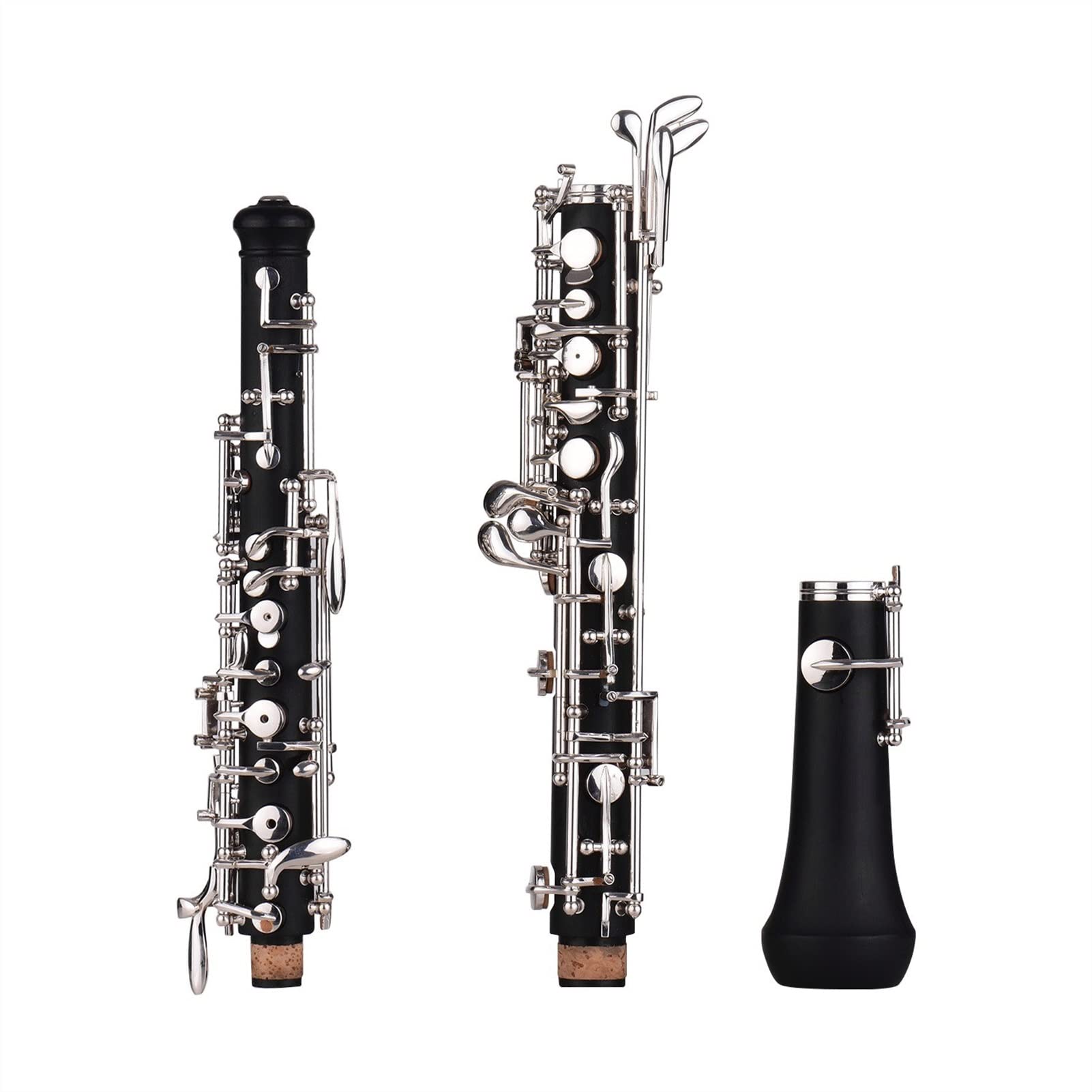 Strumento Oboe Strumento per Legni in Stile Semi-Automatico Professional C Key Oboe con Guantoni in Pelle di Guanti A Nebulizzazione di Oboe Principiante di Oboe (Color : Gold-Plated Keys)