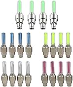 BlueSunshine 20 PCS of Led Flash Tyre Wheel Valve Cap Light for Car Bike Bicycle Motorbicycle Wheel Light Tire (4 Red, 4 Yellow, 4 Blue, 4 Green, 4 Colorful)