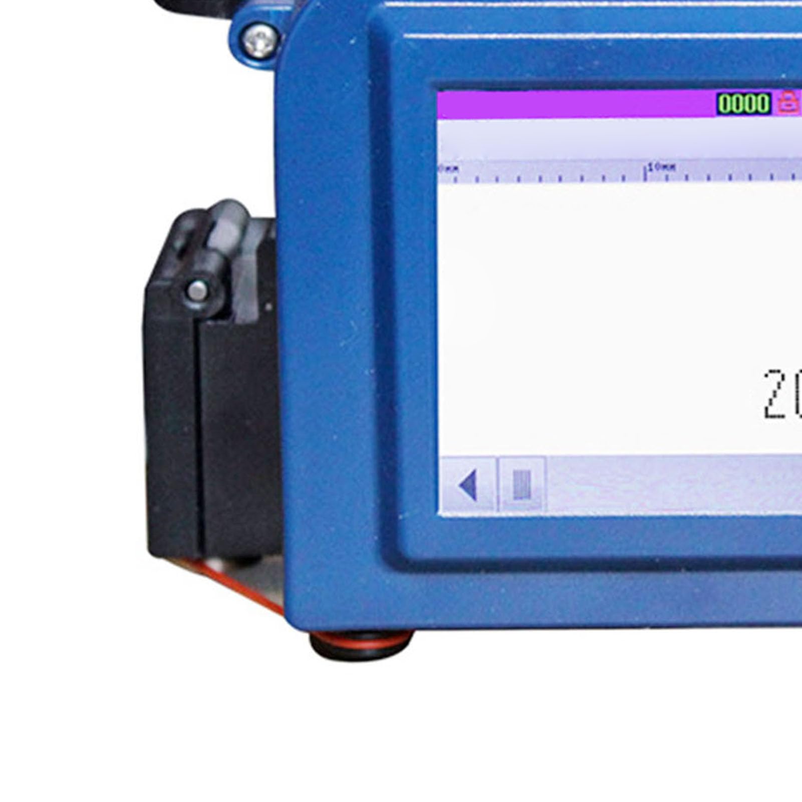 Imprimante à Jet d'encre Portable, Imprimante Portable avec Hauteur d'impression de 1/2 Pouce et écran Tactile pour Code-Barres, Numéro de Lot, Code QR, Logo et Date sur Carton