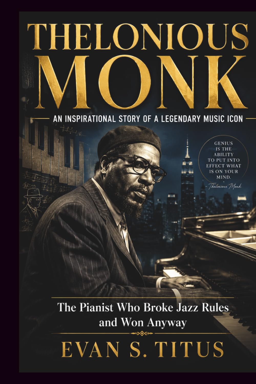 THELONIOUS MONK AN INSPIRATIONAL STORY OF A LEGENDARY MUSIC ICON: The Pianist Who Broke Jazz Rules and Won Anyway (musical moment for some jazz men)