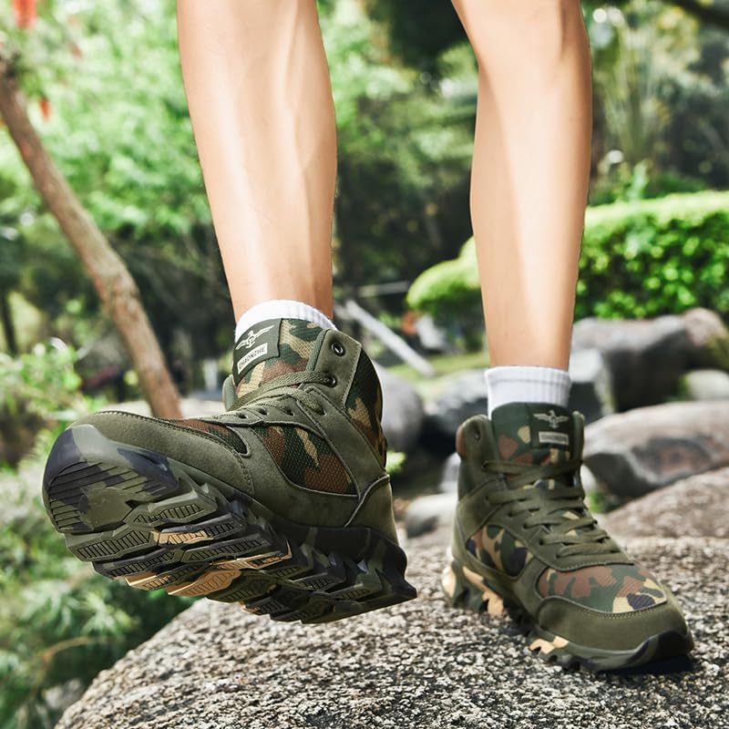 Men Camo Outdoor Shoes Hiking Casual Sports Travel Shoe Camouflage Leisure Male Man Footwear Sneakers 39-44