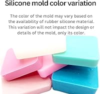 Vista 5 de Galletas de chispas de chocolate 8 cavidades Molde de galletas de chispas de chocolate molde de cera se derrite Multi-Proyecto Molde de silicona