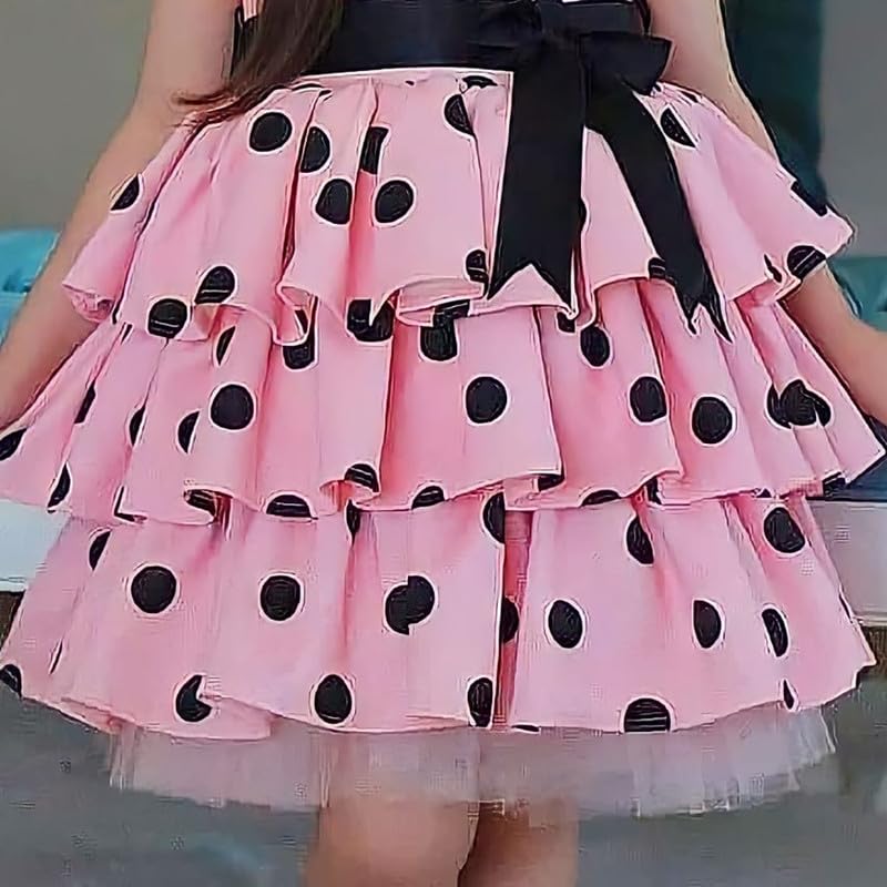 Image of Niren Enterprise Multipatteren Baby Girl's Knee Length Frocks with Digital Prints