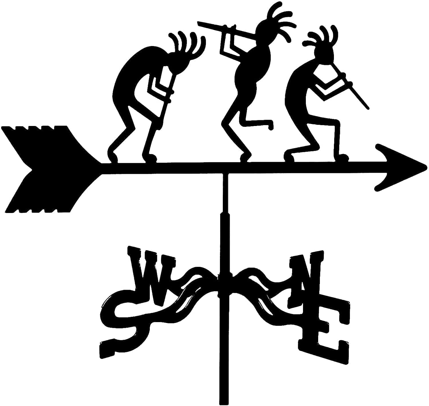 TAXXII wind vane Weathervane,Wind Direction Indicator Metal Weather Vane Weathervane With Animal Silhouette Ornament Mfor Outdoor Roof Garden Mount Yard Decor Wind Weathercock,Normal