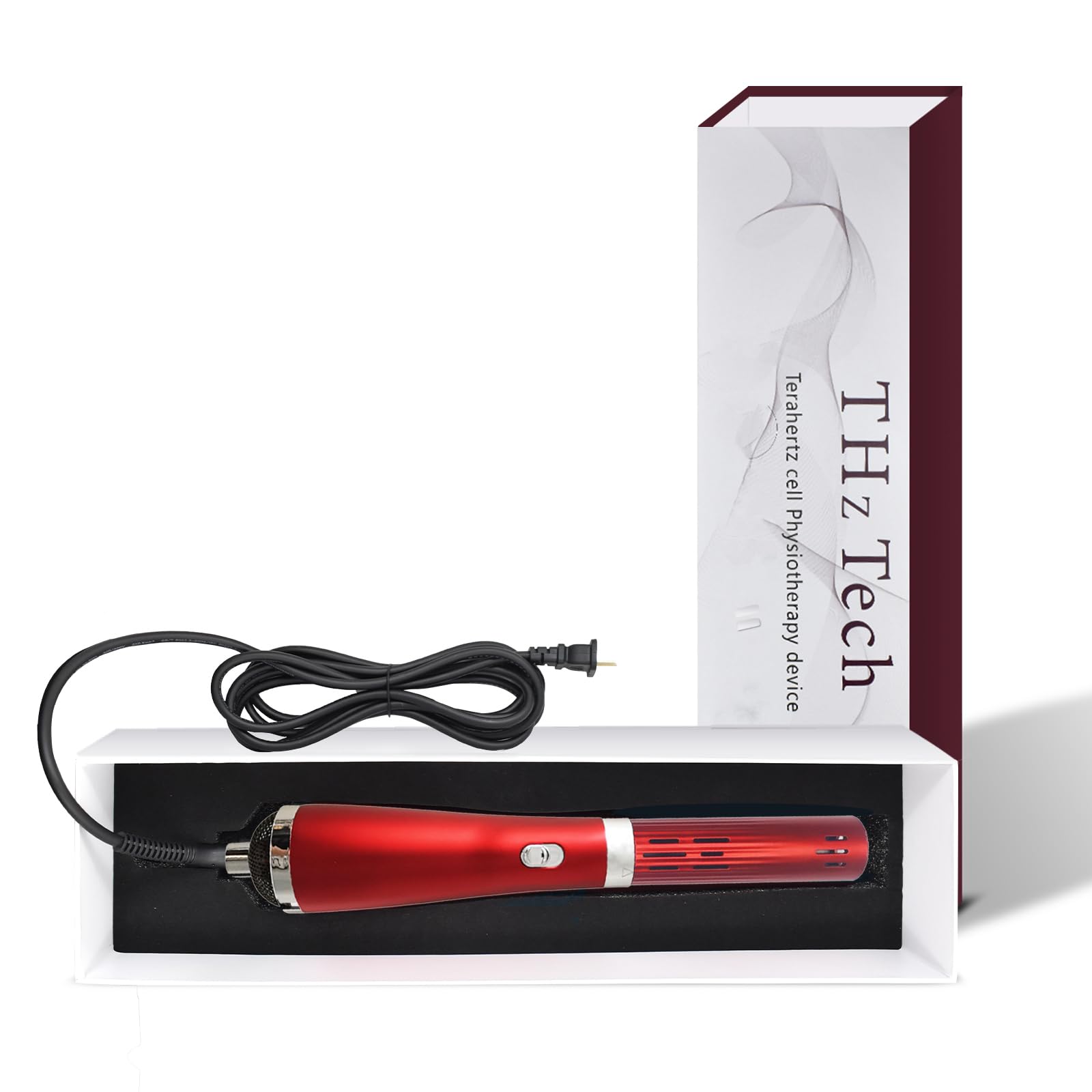 6.2 Terahertz (THZ) Wand, Health Physical Therapy Board, Electric HeatingTherapeutic Massage/Body/Water Enhanced Terahertz Frequency Wand Red