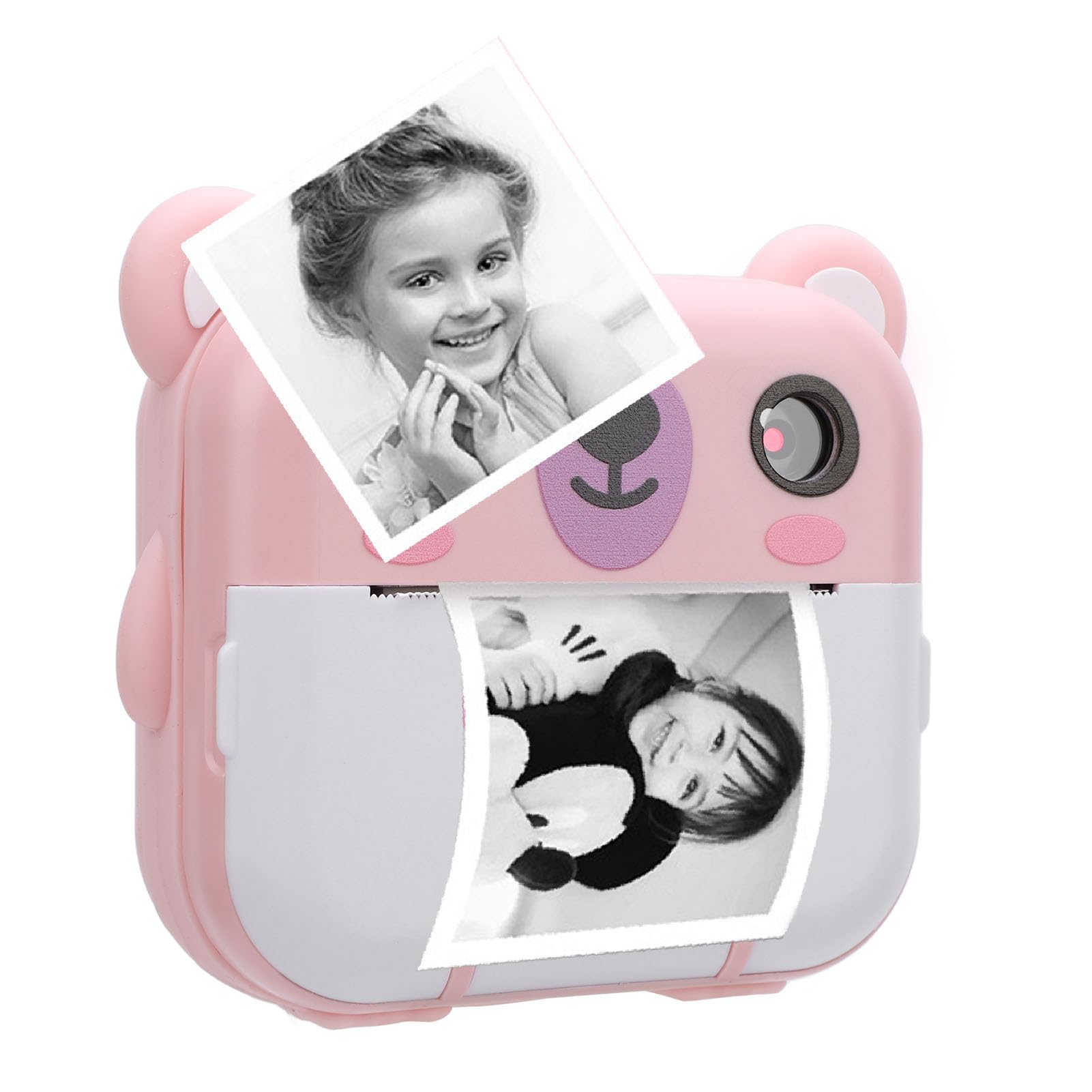 Instant Print Digital Camera, 1080P HD Instant Print Camera, Grayscale Printing, Dot Printing, Music & Games with 1000mAh Instant Print Digital Camera for Kids Present-image-7