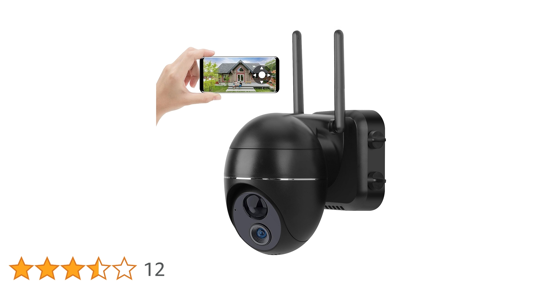Amazon.co.jp: 防犯カメラ 屋外 WiFi 360°広角撮影 15000mAh大