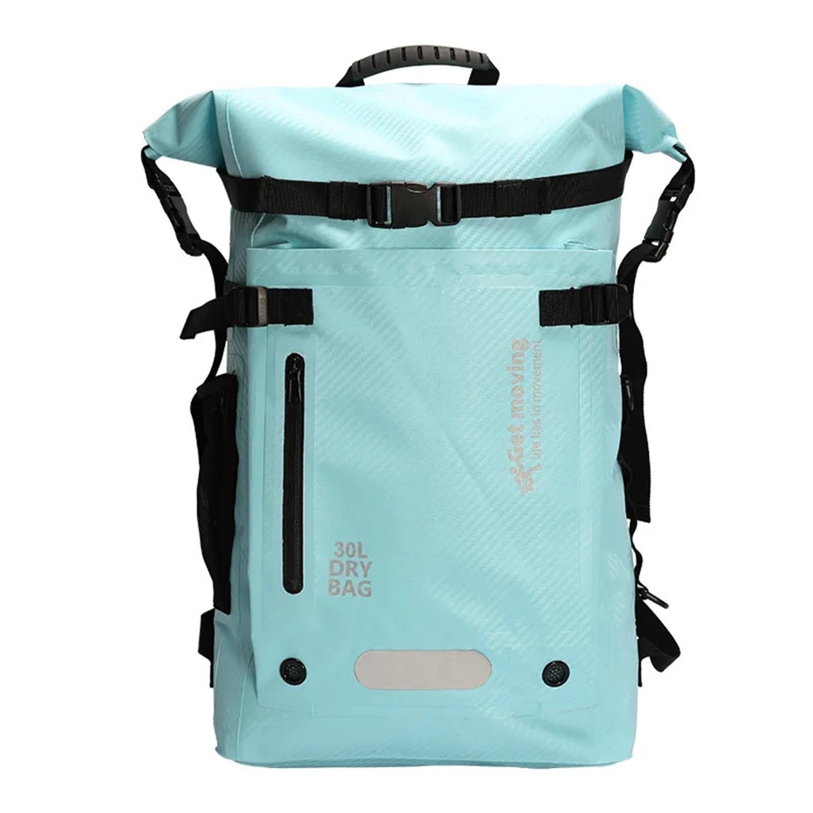 Borsa Impermeabile Mare Zaino impermeabile da nuoto con separazione tra asciutto e bagnato, grande capacità, da 30 litri, for viaggi/sport acquatici/escursioni.(Light Blue)
