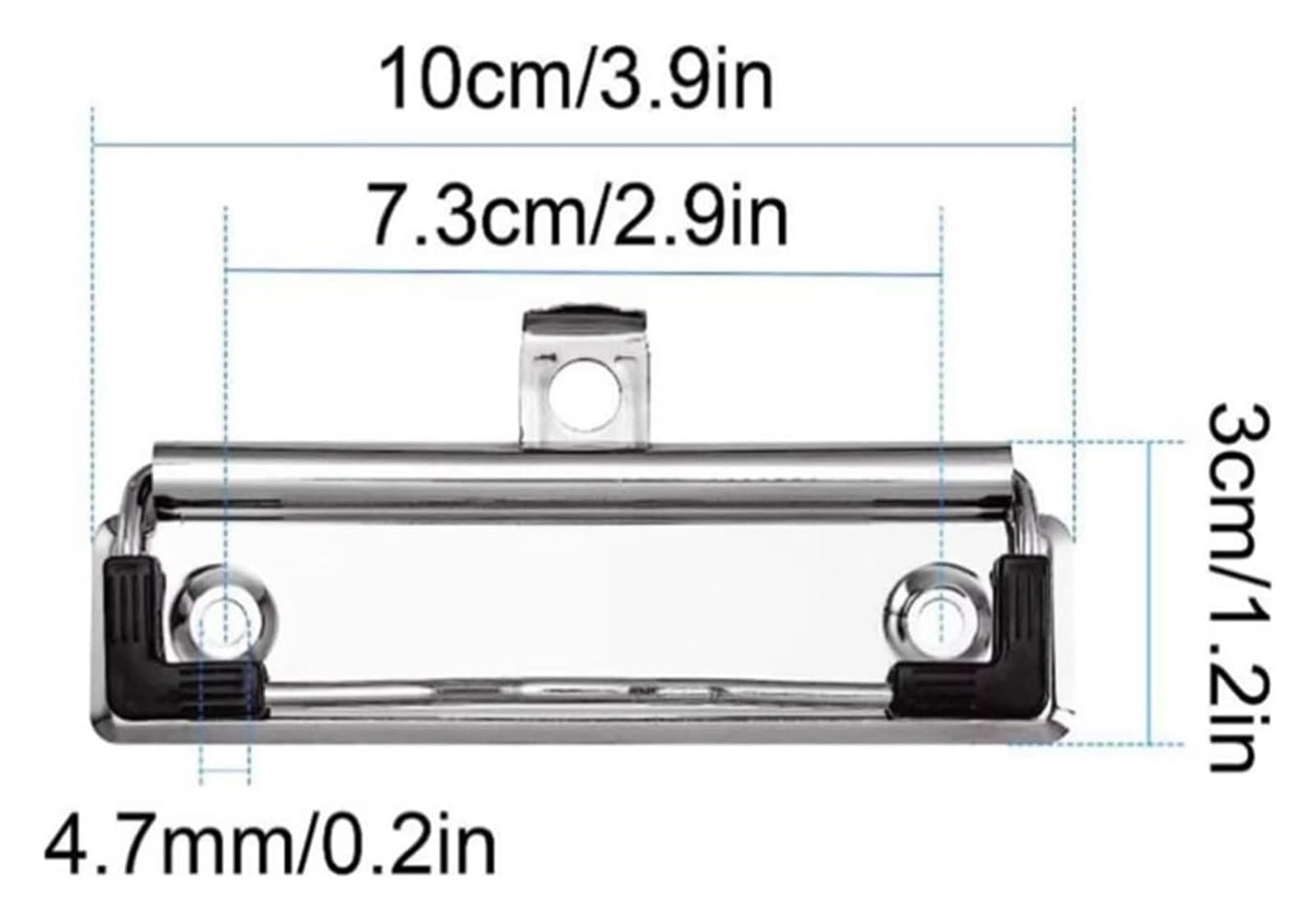 Mollette metalliche per lavagna a fogli mobili, 20/40 pezzi in metallo con impugnatura in gomma for cancelleria for ufficio(40pcs)