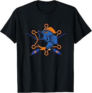 Love Fishing Rods Cop Blue Support Police Law Enforcement T-Shirt