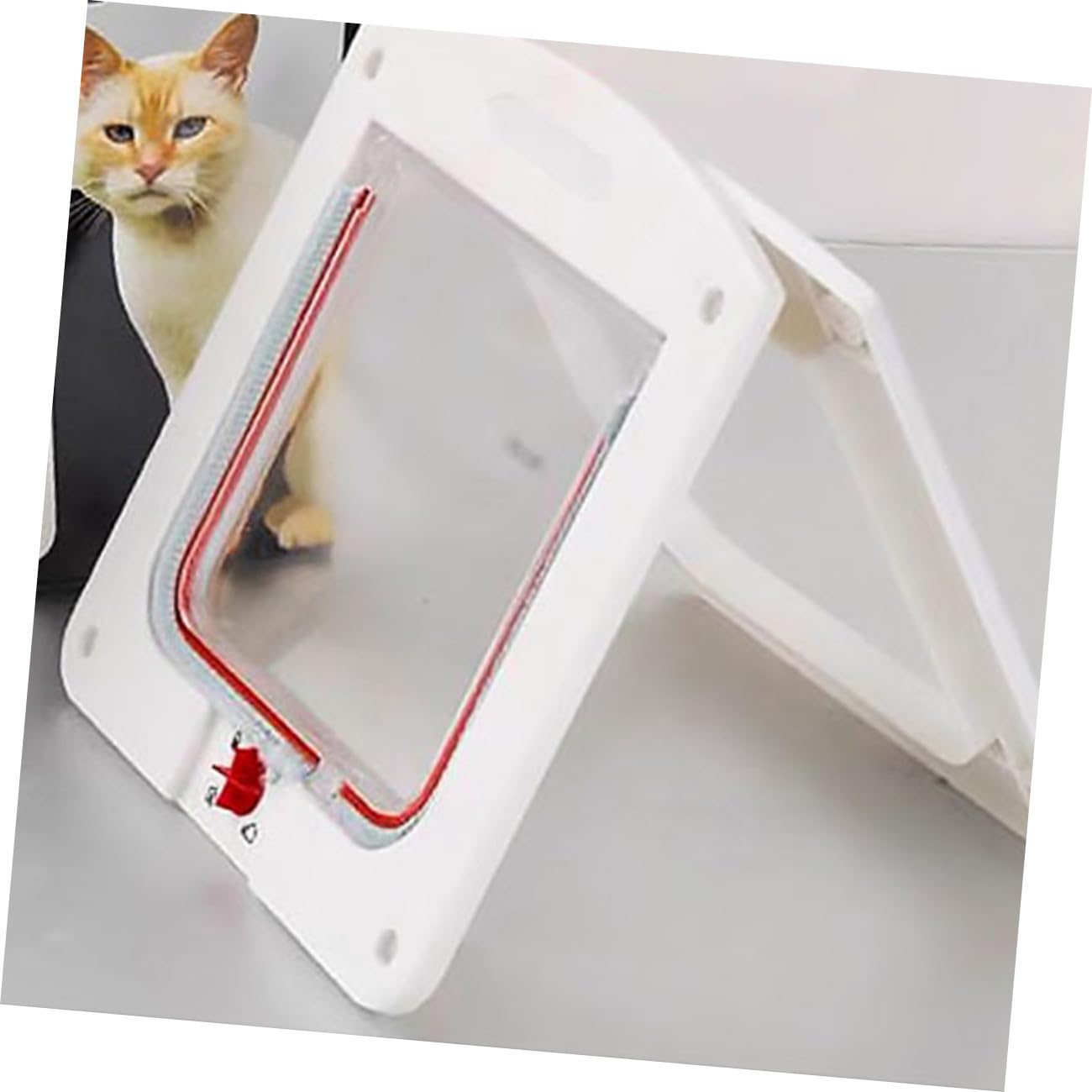Portes à Chatière pour Chats et Petits Chiens à Entrée Contrôlée 2 Pièces