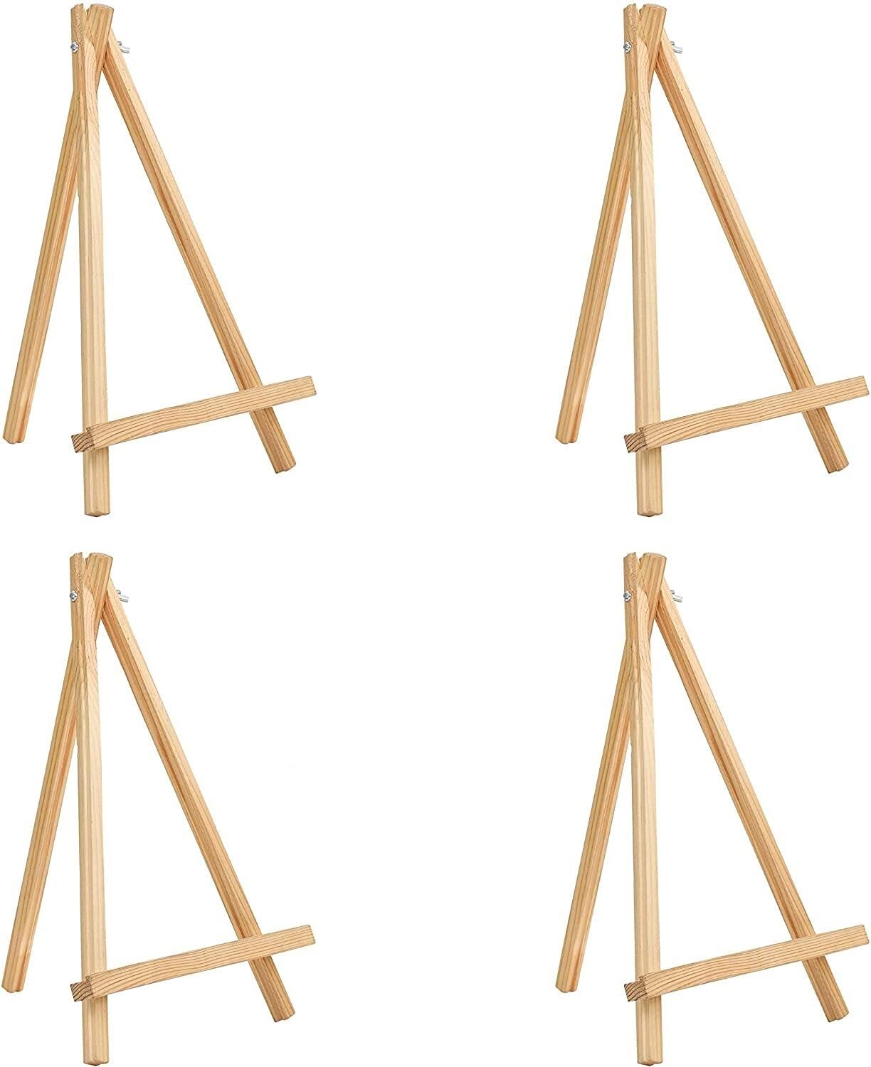 Wooden Tabletop Art Display Easel (4 Pack) 30cm/12 Inches Small