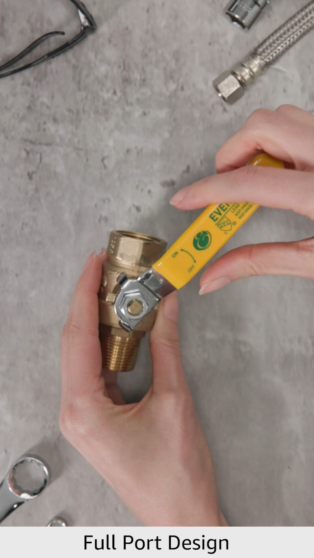 Amazon.com: Midline Valve 822MF256 Premium Brass Full Port Ball