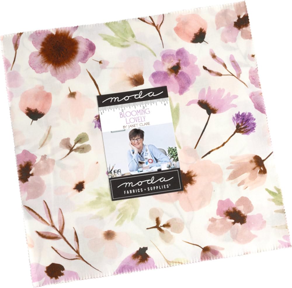 Moda Fabrics Assorted Blooming Lovely Layer Cake By Janet Clare 16970Lc, 10 Inches