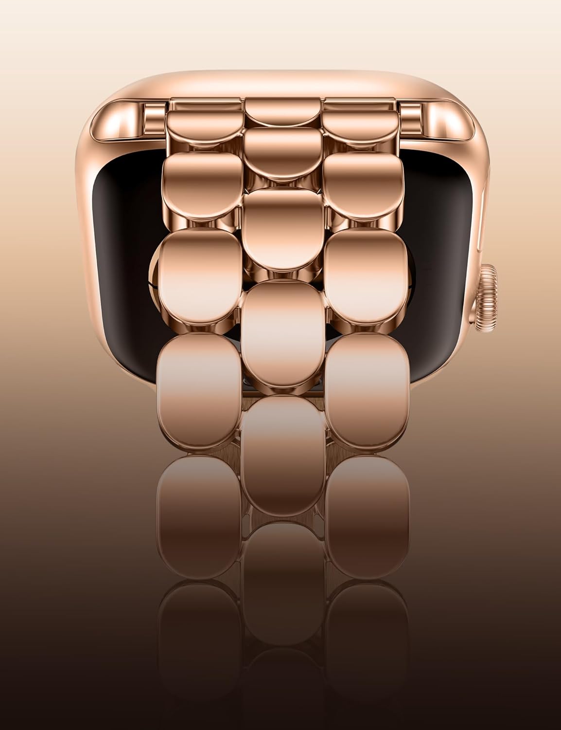 Moolia Stainless Steel Bracelet Compatible with Apple Watch Band 42/41/40/38/46/45/44/49mm Designer Elegant Metal Women Replacement Bracelet for iWatch Series 11 10 9 8 7 6 5 4 3 2 1 SE/Ultra（1/2/3）