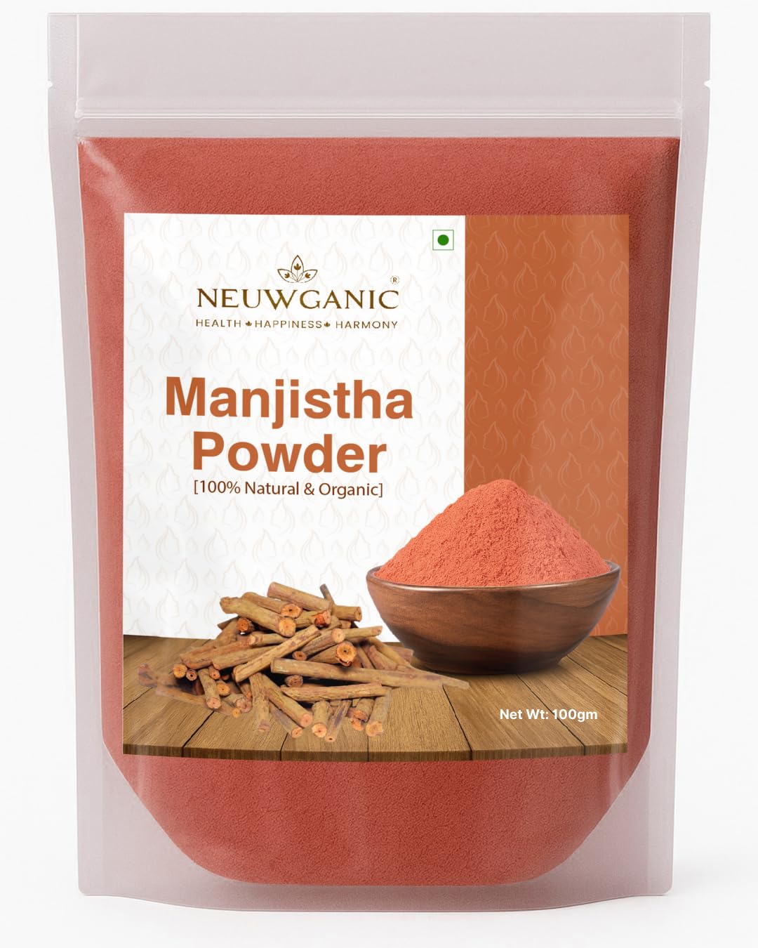 Neuwganic - Manjistha Powder - Pure & Natural - Ayurvedic Blood Purifier for Skin Glow & Detox - Supports Clear, Radiant Complexion - Herbal Beauty Supplement - 100g-image-13