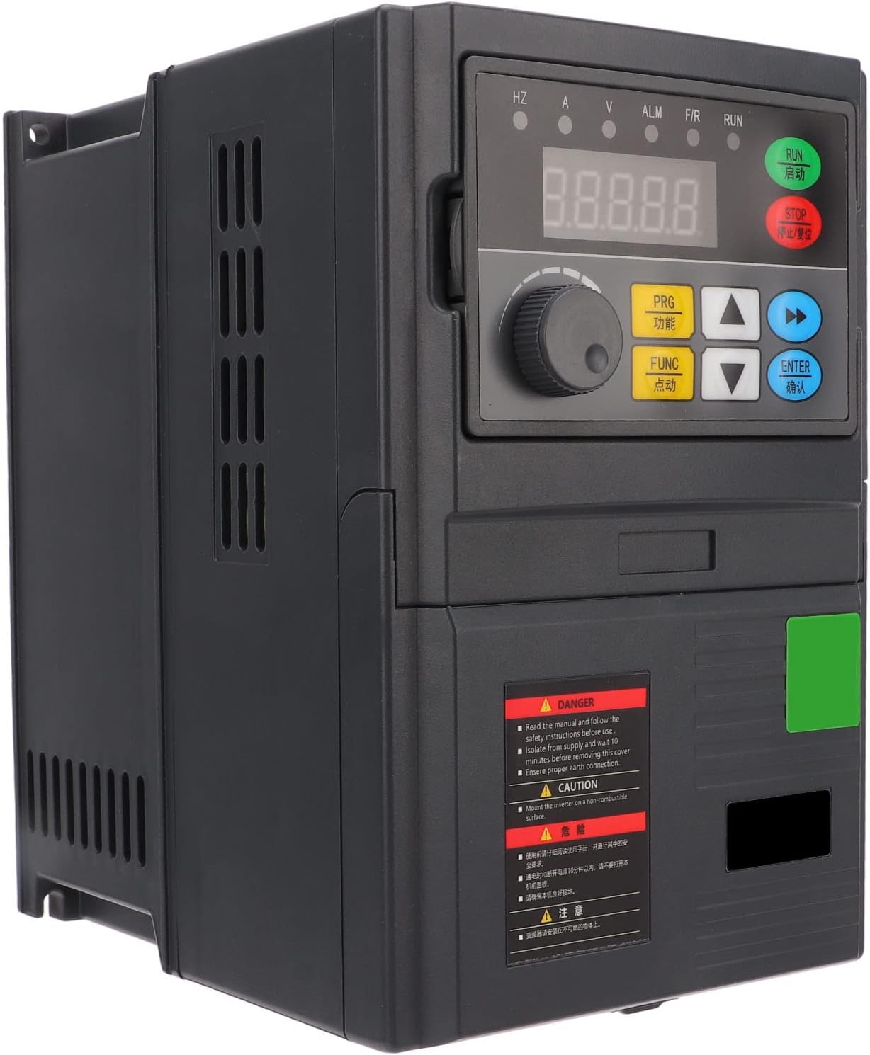 Variable Frequency Drive with Flame Retardant ABS Housing, 3 Phase VFD for Electrical Machinery - Industrial Grade Durability, Superior Heat Dissipation, Easy Operation (0.75kw)