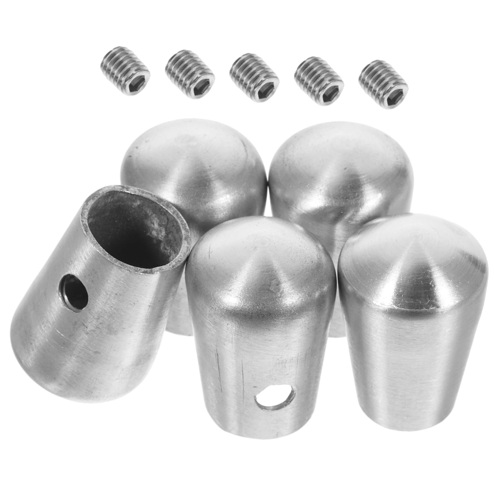 Cabilock 5pcs Stair Column Accessories Chair Leg Caps Handrail End Cap Caps for End Caps Protector Fencing Tubing Grab End Cap Hole Plugs Hand Rest Head Pipeline