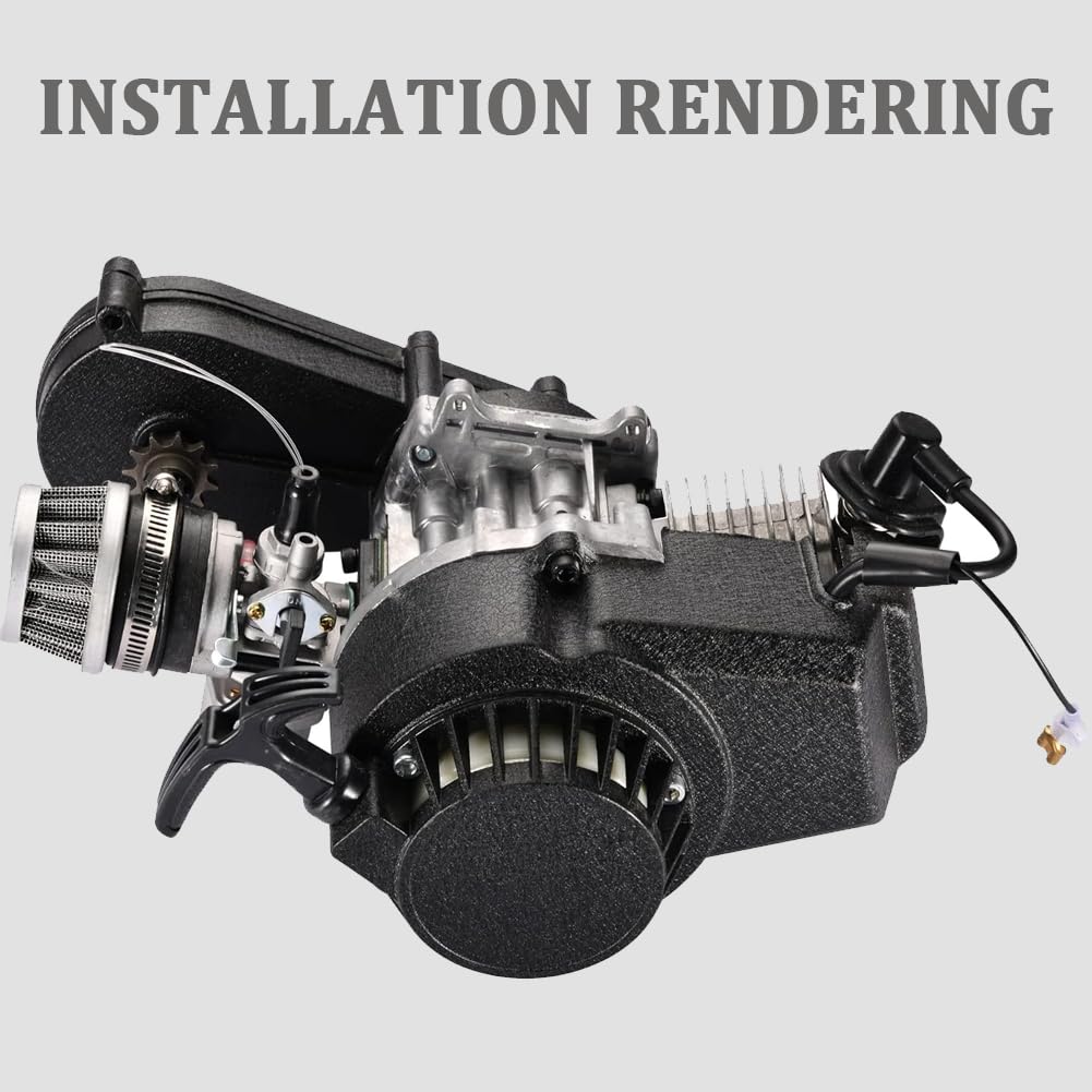 Pocketbike Avviatore a fune Pull Start Recoilss Starter in alluminio per mini moto accensione moto avviamento Easy Pull Start parte per 49CC Mini Pocket Dirt Bike Quad.