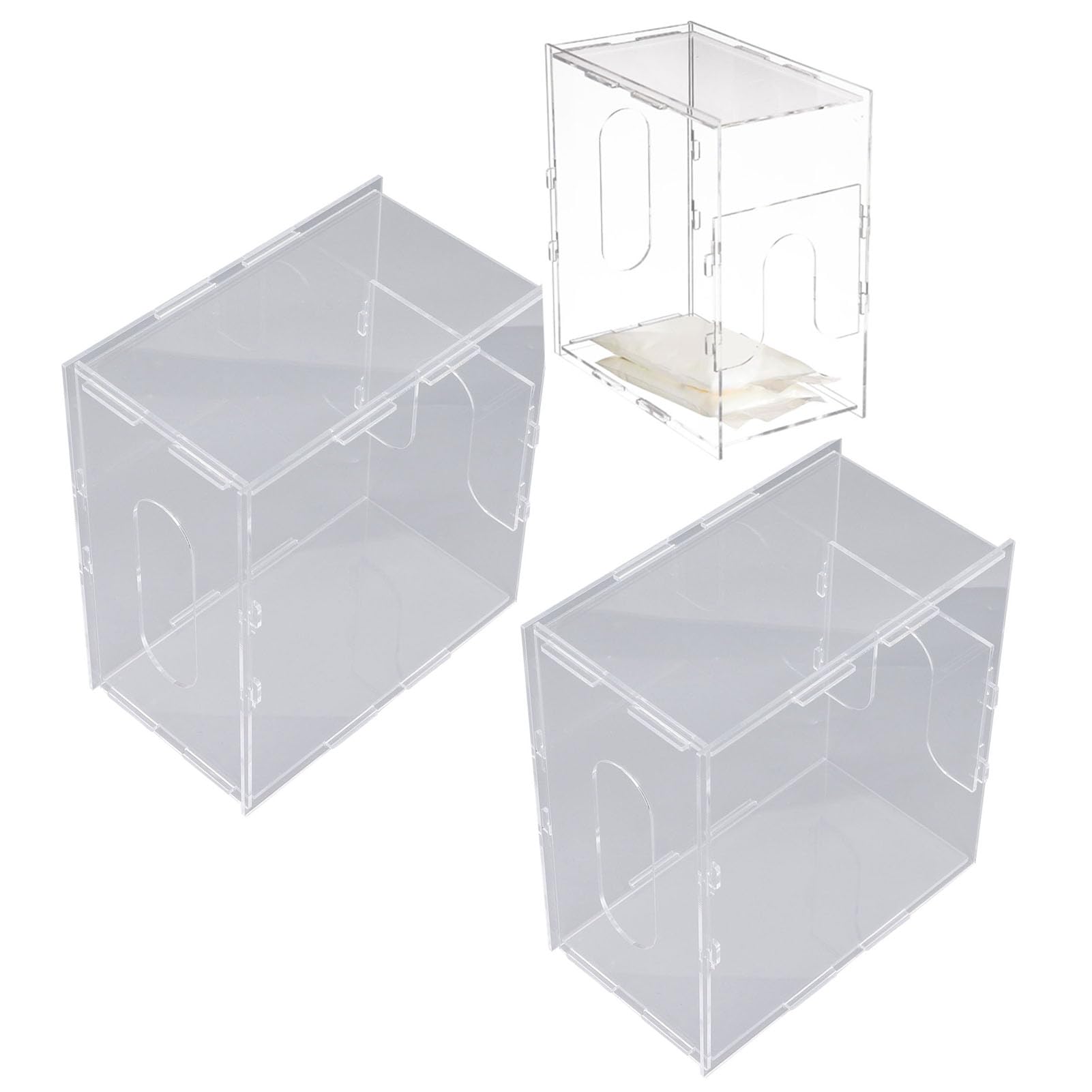 Lot de 2 Récipients de Stockage de Lait Maternel, Récipients de Stockage de Lait Maternel Réutilisables en Acrylique pour Réfrigérateur, Organisateur Transparent de Congélateur