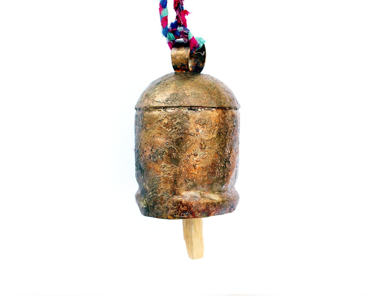 De Kulture Bell Metal Cow Bell Hanging Wind Chime for Home Garden Balcony Décor Ideal for New Year Anniversary Birthday Party Decoration (Brown) (3.5x7.9 (DH) Inches)-image-13