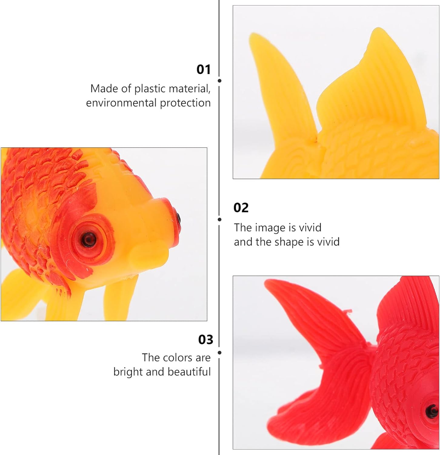 Amazon 金魚 16個セット プラスチックビニール 金魚 水族館 オーナメントゴールド 魚 おもちゃ ソフト 金魚 カーニバル 子供 賞品 フローティング漫画 海洋動物ベビーバス再生浴槽水のおもちゃ 造花 オンライン通販