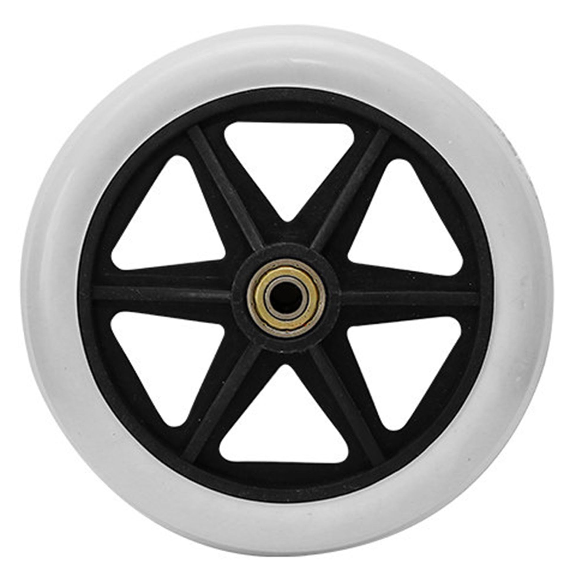 Genterun Grey Manual Wheelchair Front Wheels,Swivel Wheels(Gray,6In)