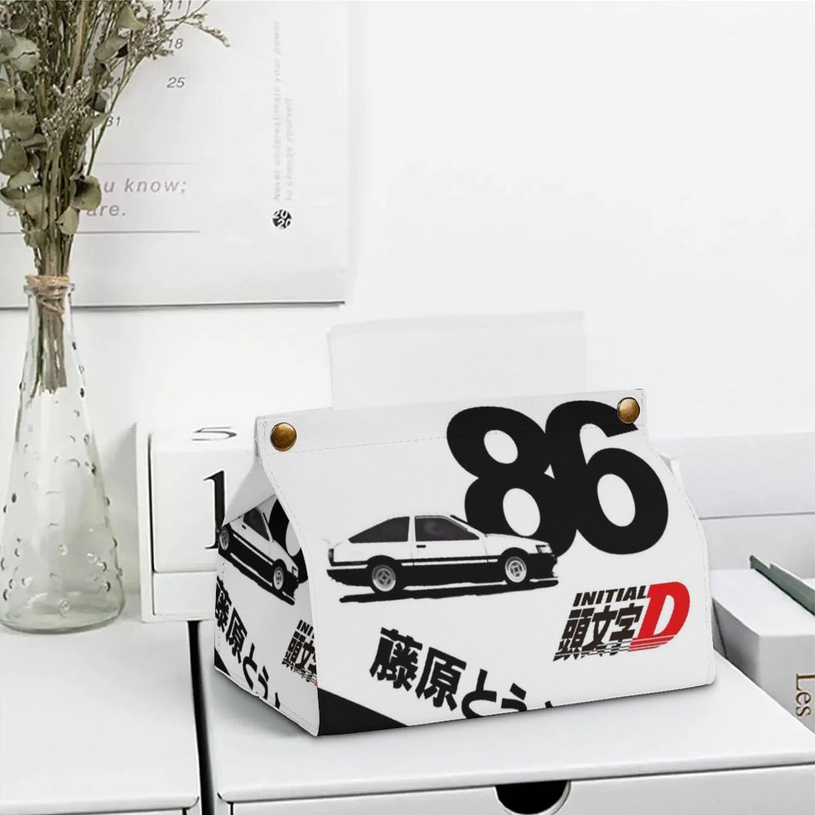 Amazon｜ティッシュケース 頭文字d イニシャル D 藤原拓海 ティッシュ