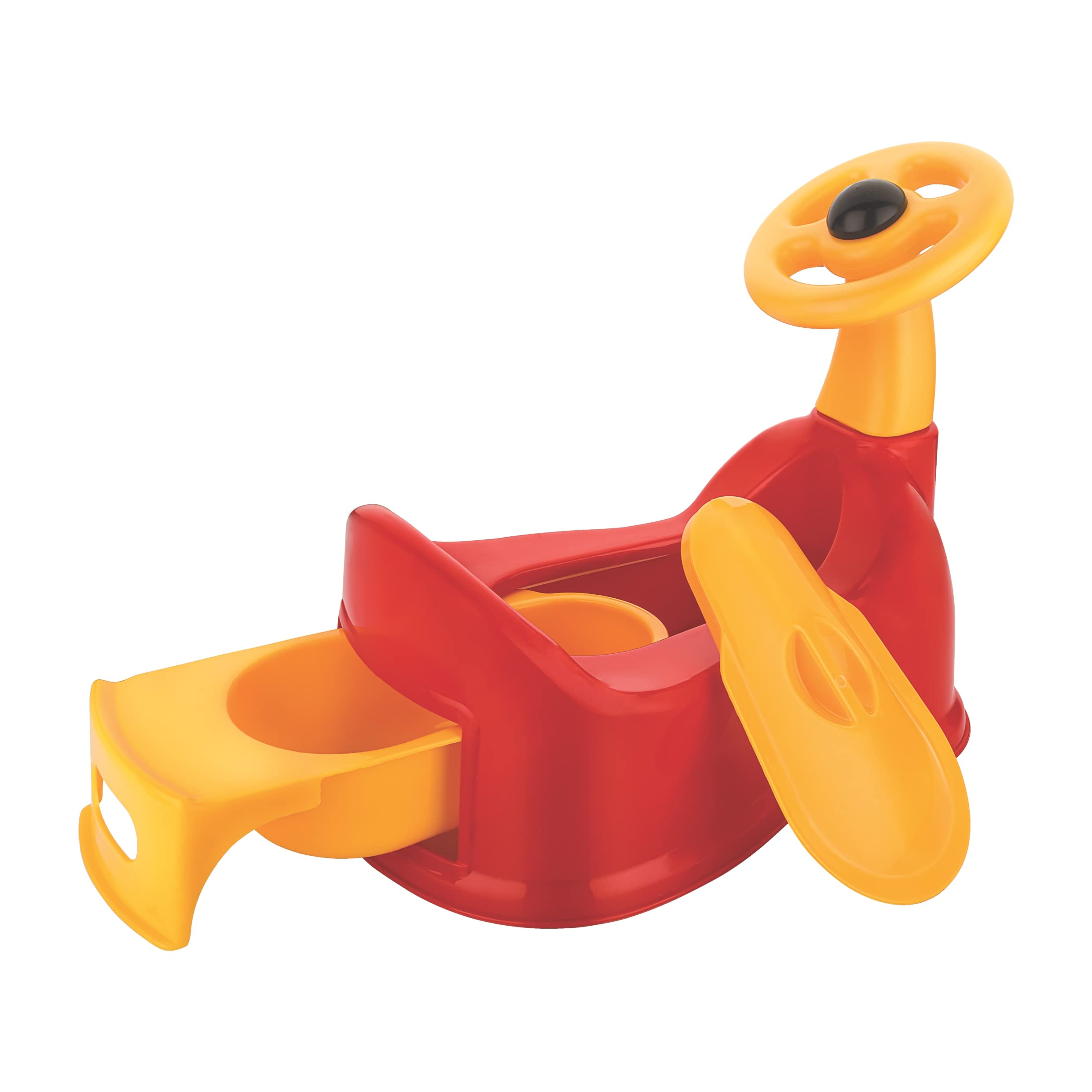 Sonal Plastic - Baby CAR - Baby Car Potty Seat/Chair with Removable Drawer, Lid (Age 6 Months to 3 Years) (Red) 1