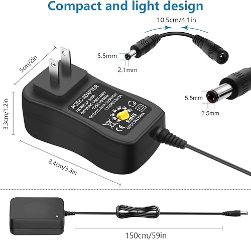 Miniatura 3 de SHNITPWR Adaptador de CA 36W Adaptador de fuente de alimentación universal DC 3V  12V Convertidor de corriente ajustable 3V 4.5V 5V 6V 7.5V 9V 12V