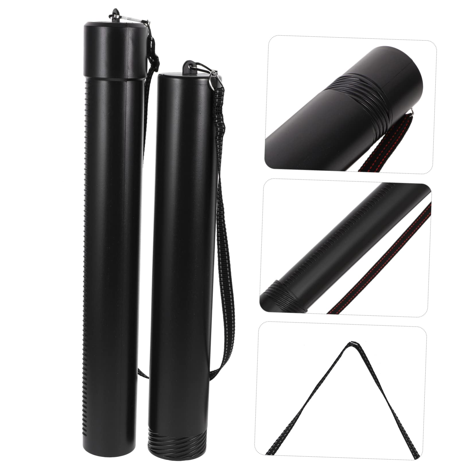 Homoyoyo Retractable Paper Storage Tube Telescopic Artwork Tube Shoulder Strap for Convenient Carrying