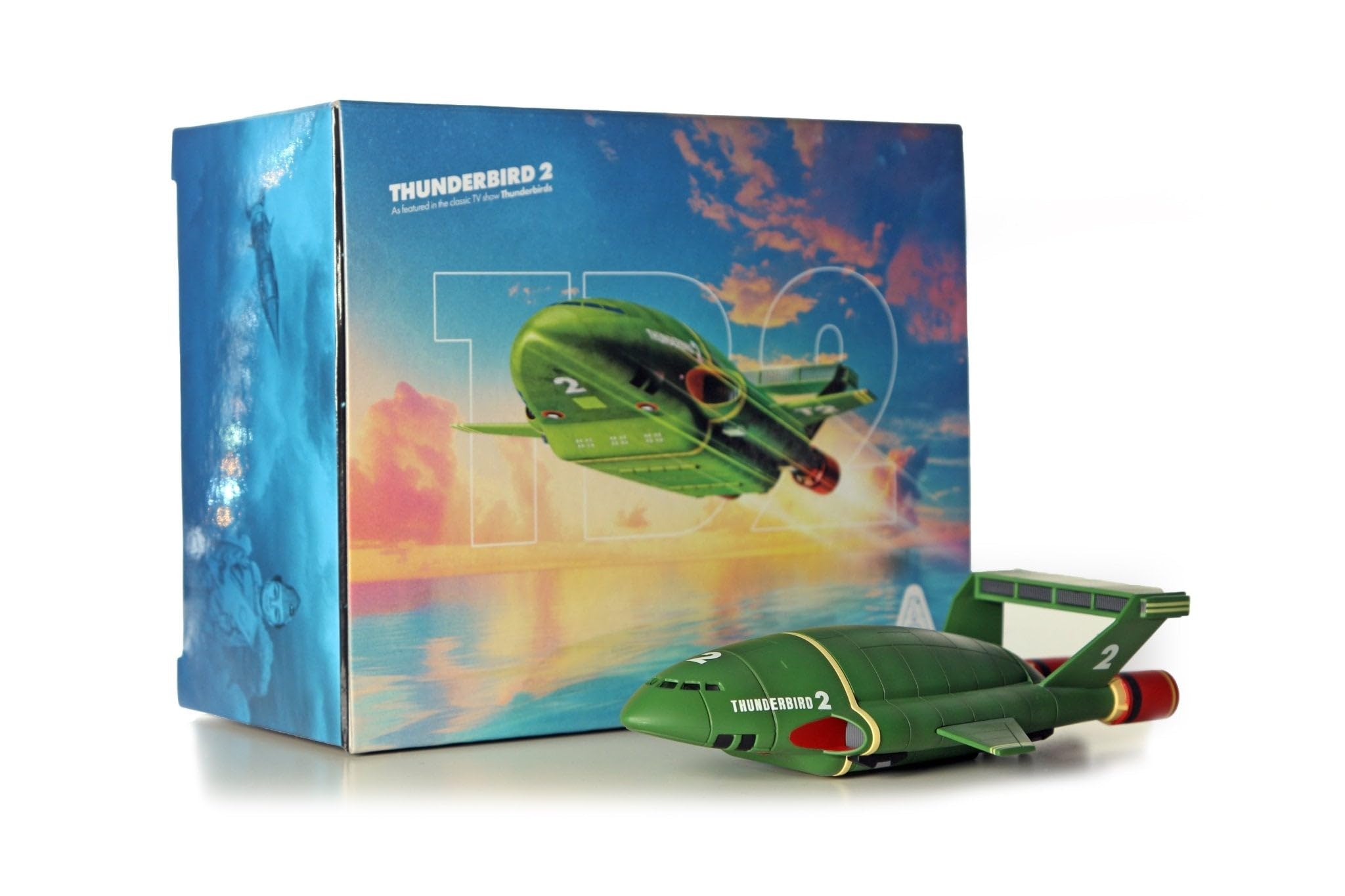 A Gerry Anderson Green Thunderbirds Anniversary Edition Diecast Model – Thunderbird 2 Space Rocket Spaceship, Collectible Thunderbirds Toys & Merchandise