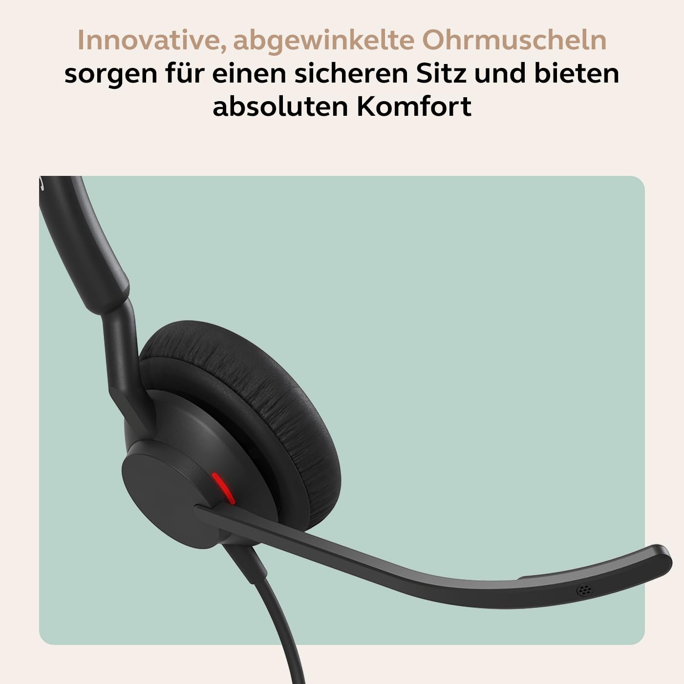 Jabra Engage 40 Telefon On Ear Headset kabelgebunden Mono Schwarz Mikrofon-Rauschunterdrückung, Noise Cancelling Headse