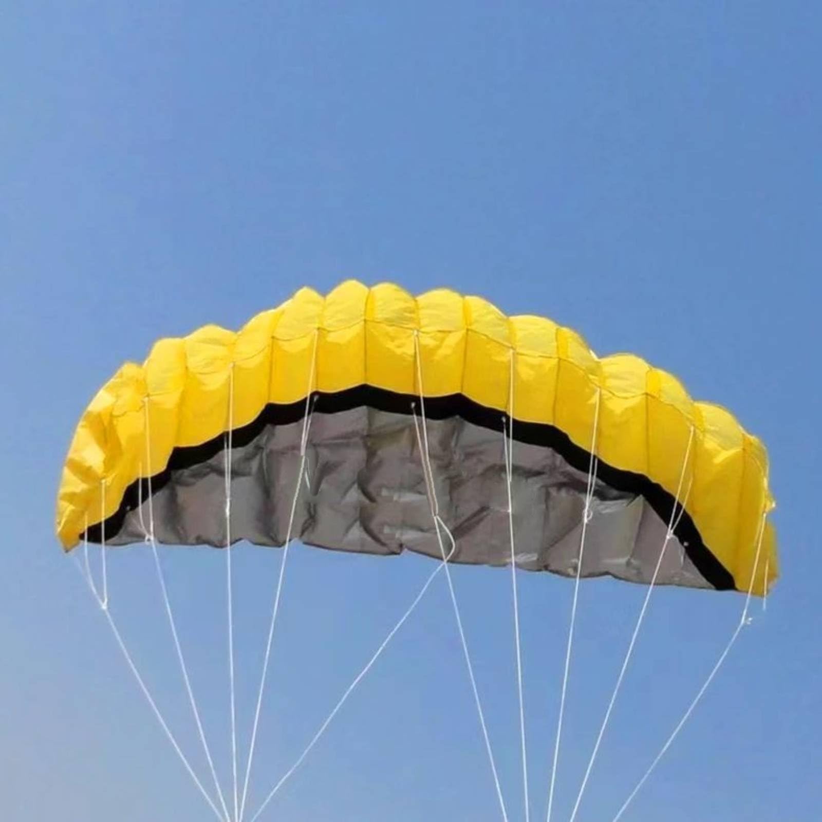 Cometa Line Cometa Acrobática Doble Línea Juguete Liviano de Poliéster Aerodinámico sin Estructura Rígida Adecuada para Salidas Familiares Parques y Formación de Maniobras