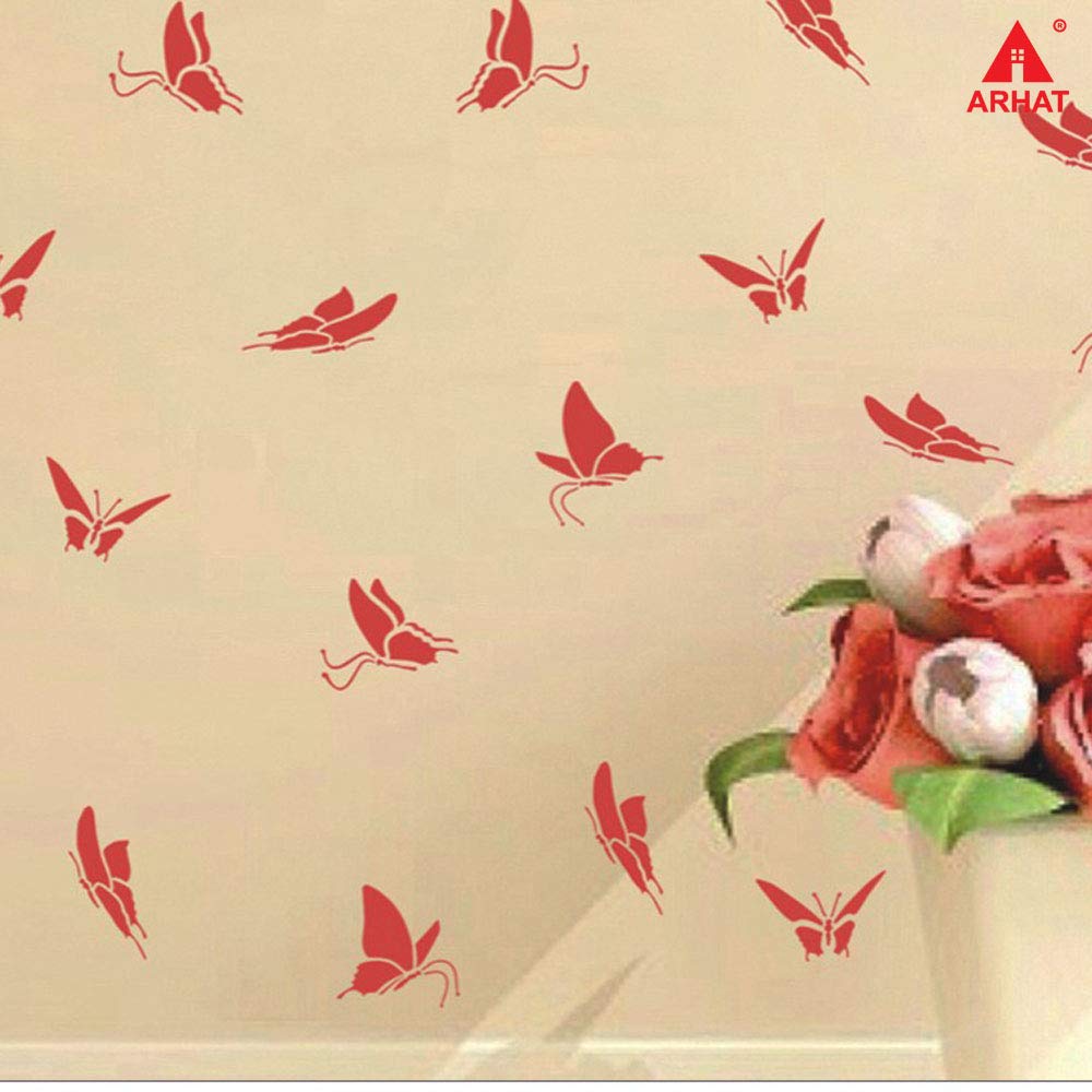 Arhat Stencils Glossy PVC Damask Wall Stencils Amazon.in Home & Kitchen