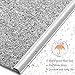 Carpet Edge Binding Trim, Self Adhesive Grey Floor Transition Strip/Rugs Edging Bar for Indoor Doormat Protect, Flexible PVC Seal Molding for Robot Vacuum Cleaner (700cm (23ft))