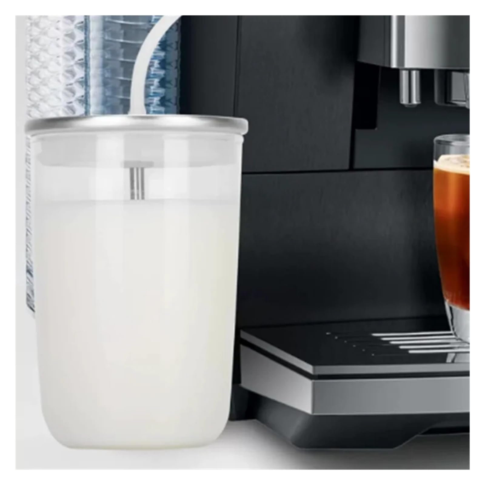 Tazza for latte in vetro, schiumatore for latte, compatibile con Yurui, Jura, HP3/1/2, ENA8 Z6X3X7, accessori for macchine da caffè
