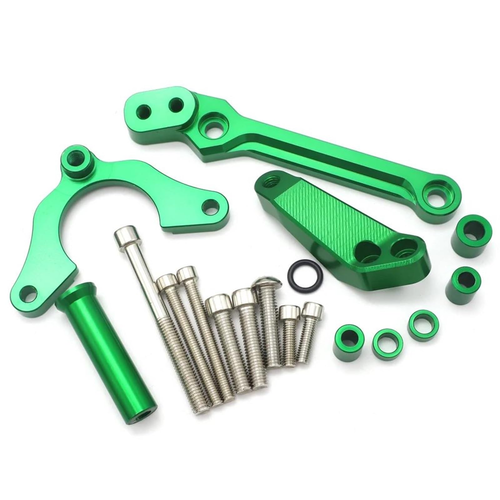 CNC Staffa Ammortizzatore Sterzo Moto per Kawasaki Z900 Z 900 2017 2018 2019 2020 2021 Supporto Ammortizzatore Sterzo Stabilizzatore in Alluminio Ammortizzatore(Rosso)