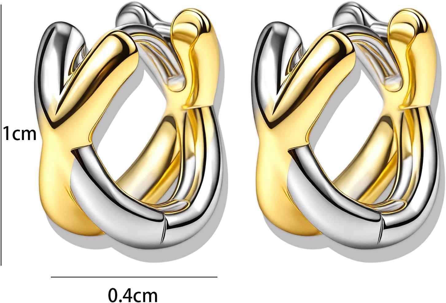 Earrings for Women Trendy 14K Gold Plated Huggie Earring Teacher Earring Small Hoop Earrings Hypoallergenic Earring Christmas Jewelry Accessorie Gifts - Image 5