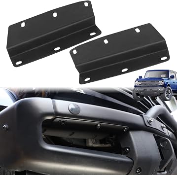 Front Bumper LED Fog Lights Mounting Bracket Compatible with for Ford Bronco 2/4 Door 2021 2022 Accessories Fog Lamps Kit