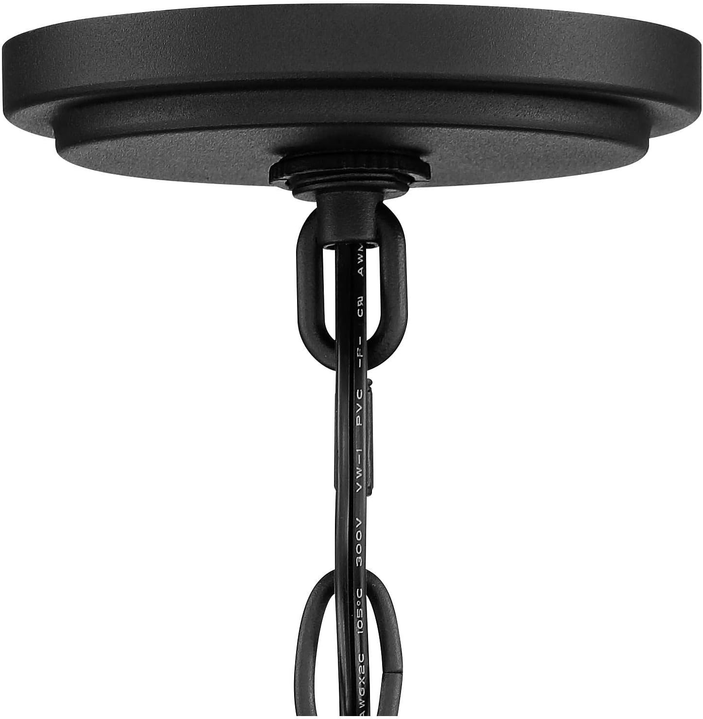 Eastcrest Modern Industrial Outdoor Hanging Ceiling Light Fixture Textured Black 21 1/2" Clear Glass Exterior House Porch Patio Outside Deck Garage Front Door Garden Home Gazebo - John Timberland
