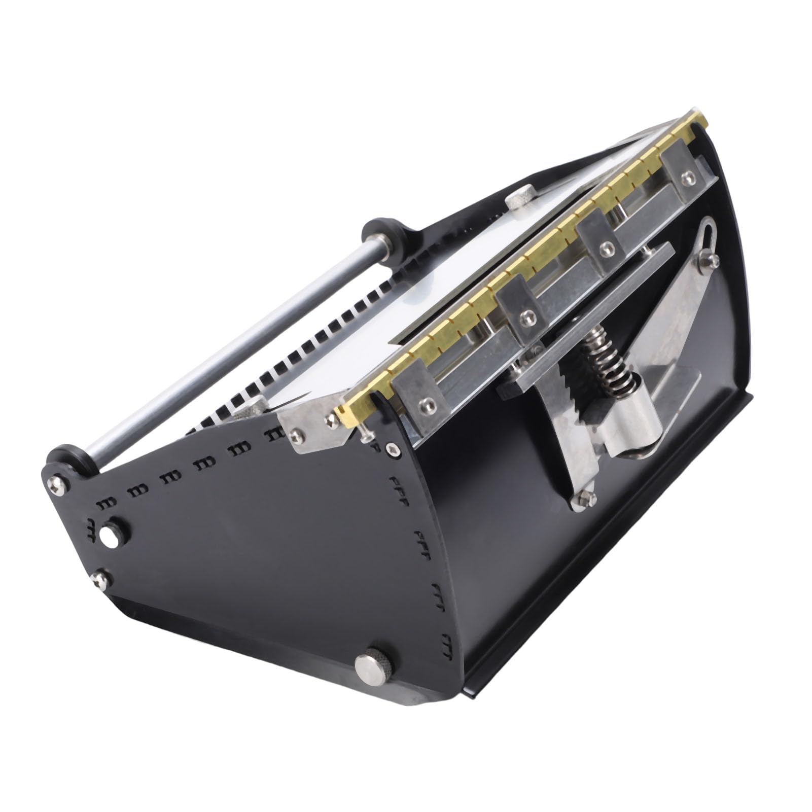 PUSOKEI Caja de Acabado Plana para Paneles de Yeso, Caja de Acabado de Placas de Yeso de 8 Pulgadas, Raspador de Masilla en Polvo con Carcasa de Aluminio para de Juntas, Herramienta de Enlucido de